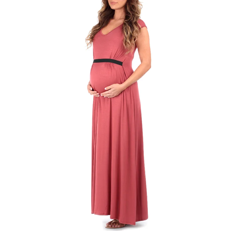 Maternity Cap Sleeve Dress