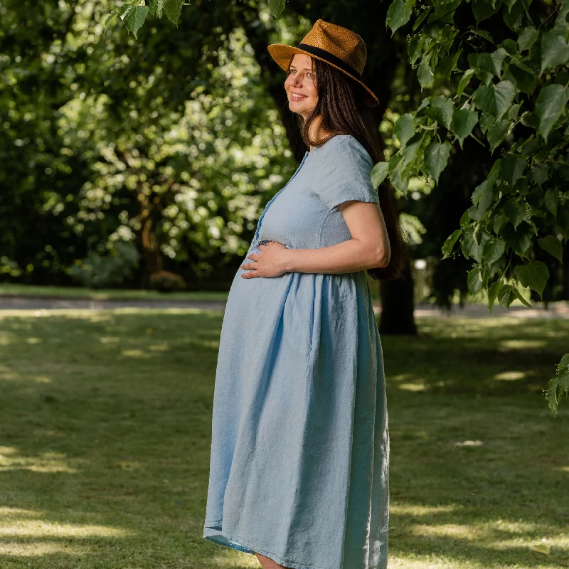 Smock Dress Maria Cloudy Blue