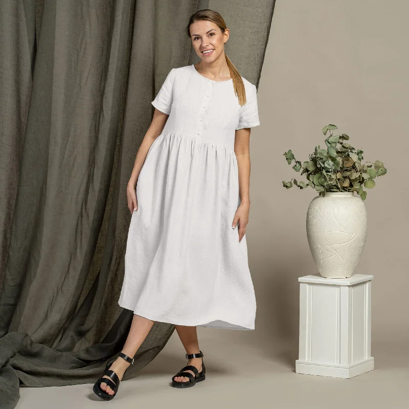 Smock Dress Maria Pure White