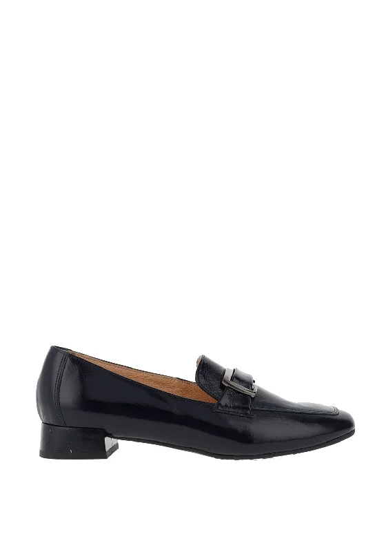 Bioeco by Arka Buckle Patent Loafers, Navy