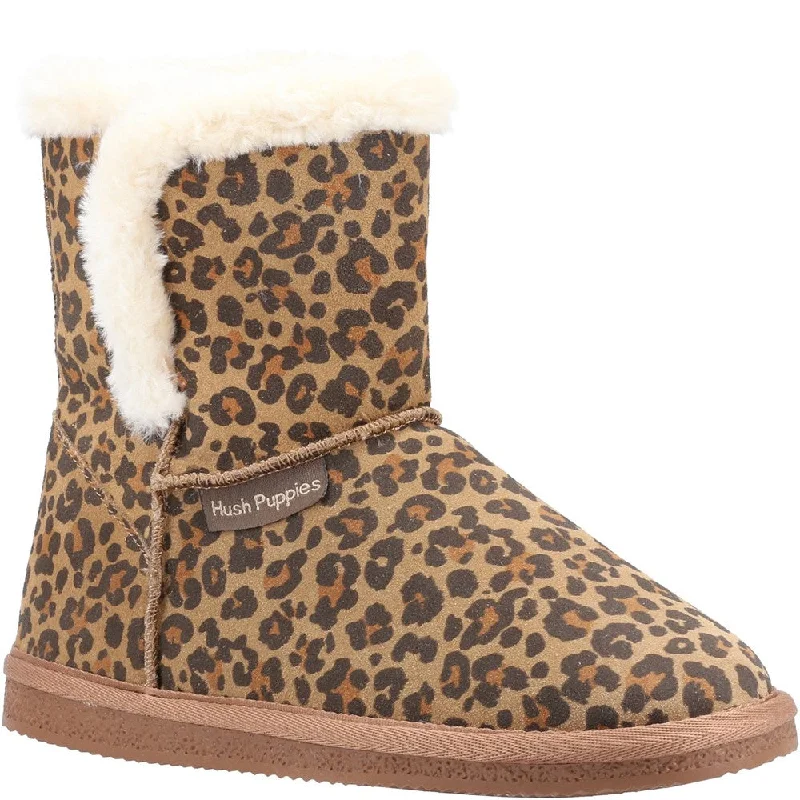 Leopard Print Ashleigh Bootie Slippers