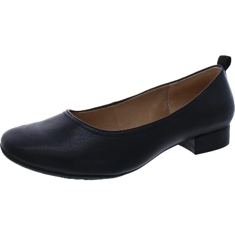 LifeStride Womens Cameo Faux Leather Round Toe Loafers