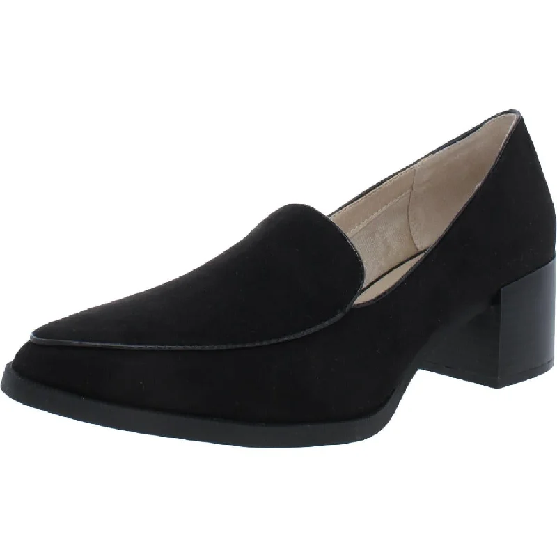 LifeStride Womens Devyn Microsuede Slip On Loafers