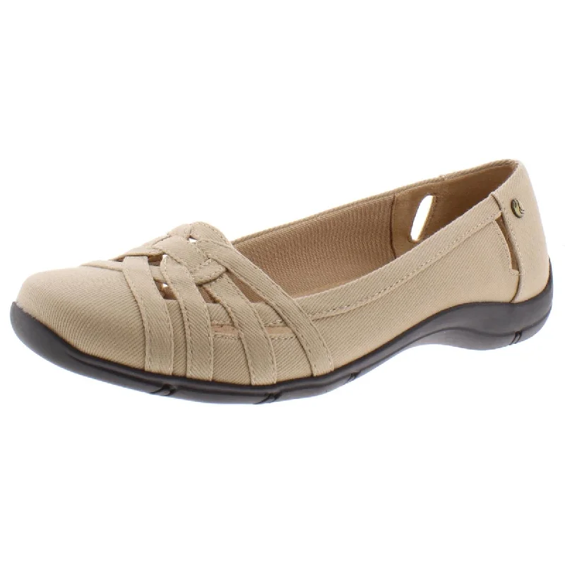 LifeStride Womens Diverse  Cushioned Footbed Square Toe Flats