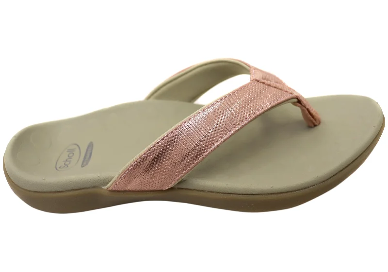 Scholl Orthaheel Sonoma II Womens Supportive Comfortable Thongs